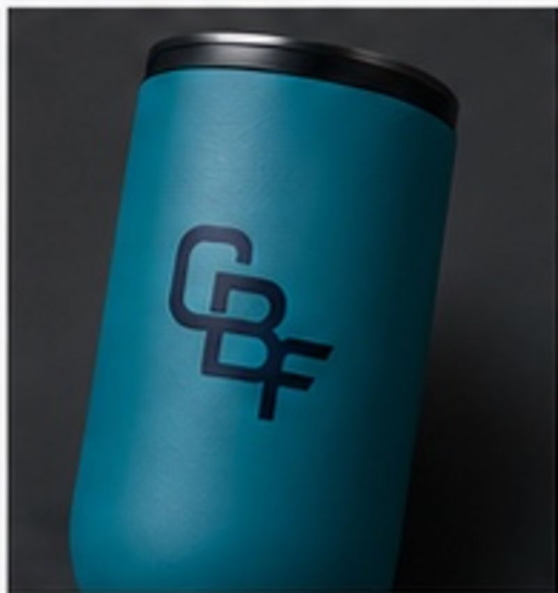 Teal CBF travel mug